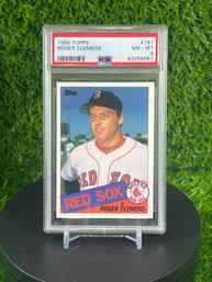 1985 TOPPS ROGER CLEMENS ROOKIE PSA 8 NEAR MINT-MINT