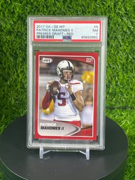 2017 PATRICK MAHOMES PREMIER DRAFT-RED PSA 7 NEAR MINT