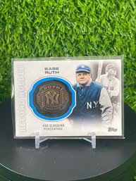 Babe Ruth Record Holder Ring Topper Card