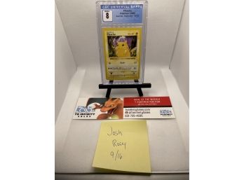 Pokemon Graded SHADOWLESS PIKACHU 8 NEAR MINT/MINT