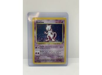 Pokemon Base Set 10 Of 102 Mewtwo Holo