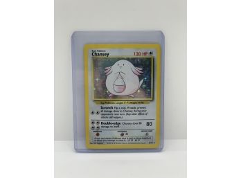 Pokemon Base Set 3 Of 102 Chansey Holo