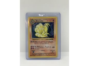 Pokemon SHADOWLESS 12 Of 102 Ninetails Holo