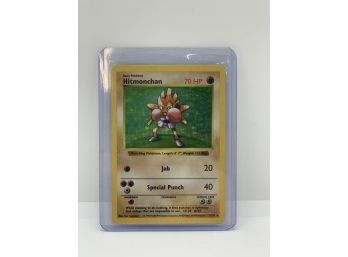 Pokemon SHADOWLESS 7 Of 102 Hitmonchan Holo