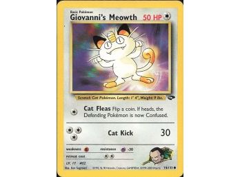 Gym Challenge #074/132 Giovanni's Meowth (74)