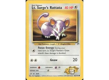 Gym Heroes #082/132 Lt. Surge's Rattata