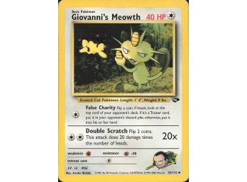 Gym Challenge #043/132 Giovanni's Meowth (43)