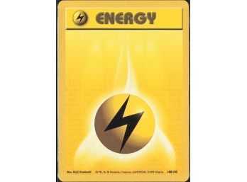 Base Set #100/102 Lightning Energy