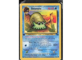Fossil #52/62 Omanyte 1st Edition