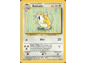 Base Set #040/102 Raticate