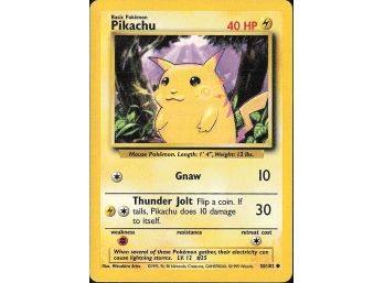 Common Base Set #058/102 Pikachu