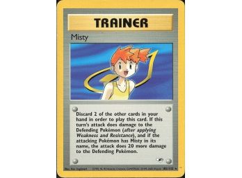 Rare Gym Heroes #102/132 Misty (102)