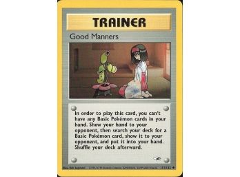 Uncommon Gym Heroes #111/132 Good Manners