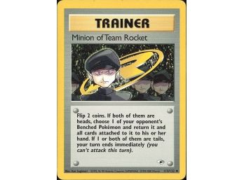 Uncommon Gym Heroes #113/132 Minion of Team Rocket