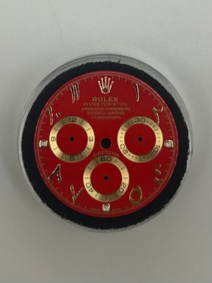 Rolex Daytona Red Arabic Dial Refinished