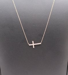 Cross Necklace Yellow Gold