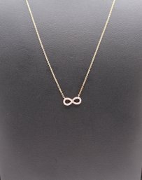 Infinity Necklace Yellow Gold