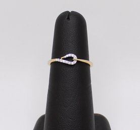 Yellow Gold Half Hook Ring