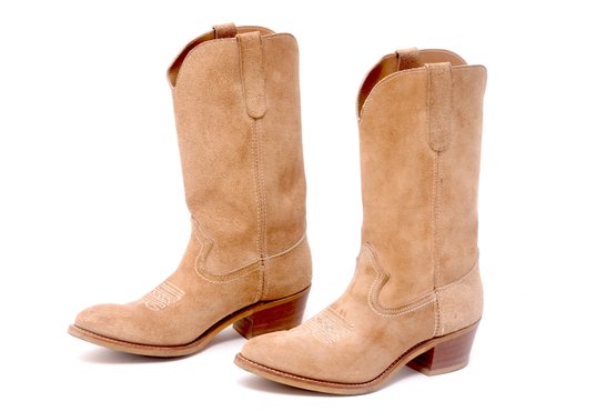 Brown Suede Cowboy Boots