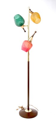 Floor Lamp With Colored Glass Shades