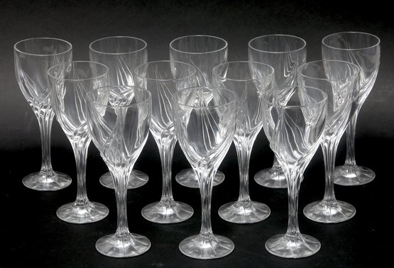 12 Pc  Lenox Crystal White Wine Glass Set