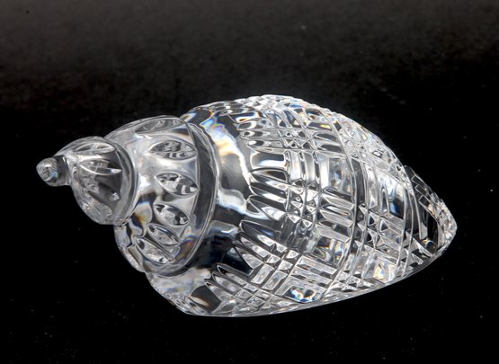 Waterford Crystal Conch Shell Paperweight