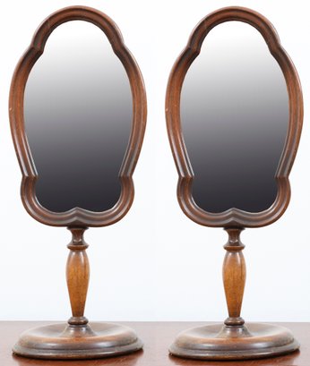 Two Vintage Vanity Makeup Cosmetic Mirrors