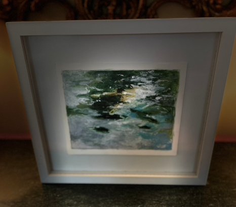 USA - Stunning Small Scale Watercolor 'Neither Above Or Below' By Local CT Artist - Signed