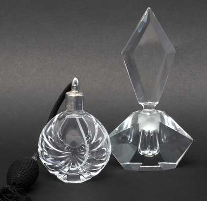 Crystal Perfume Bottle With Atomizer
