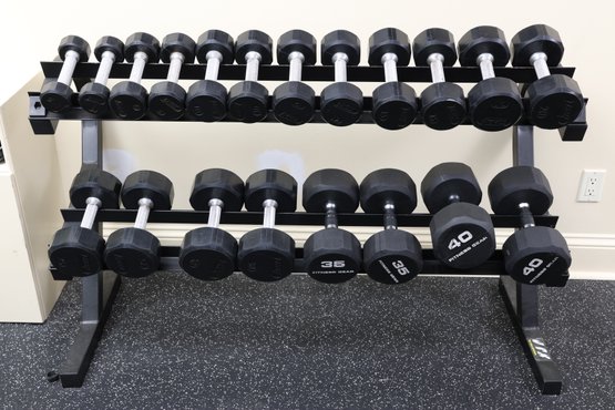 20 Piece Dumbbell Set (5-40 LBS) With VTX Rack Included