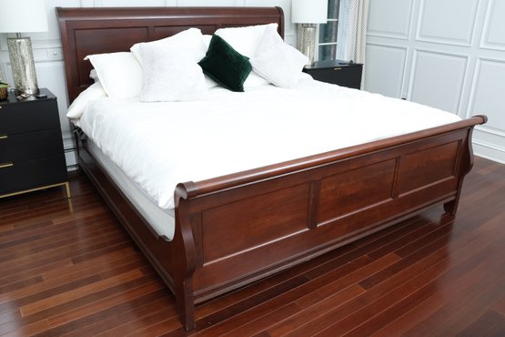 Mahogany King Size Sleigh Bed (Frame Only)