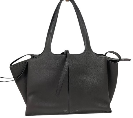 Celine Gray Leather Tri-fold Bag
