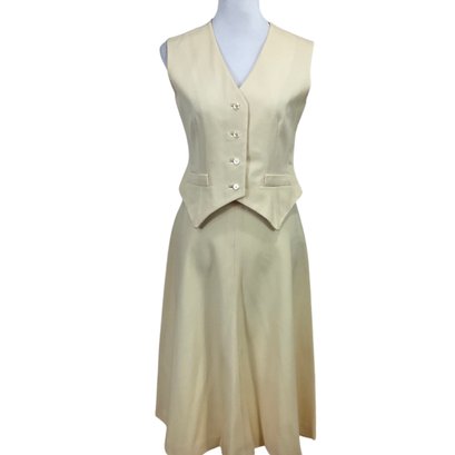 Vintage Wool Vest & Skirt Set