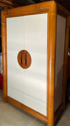 USA - HUGE Bamboo Armoire - Super Chic Style And ONE OF A KIND FOR SURE!