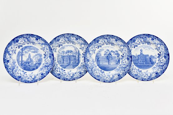 Blue And White Harvard Plates