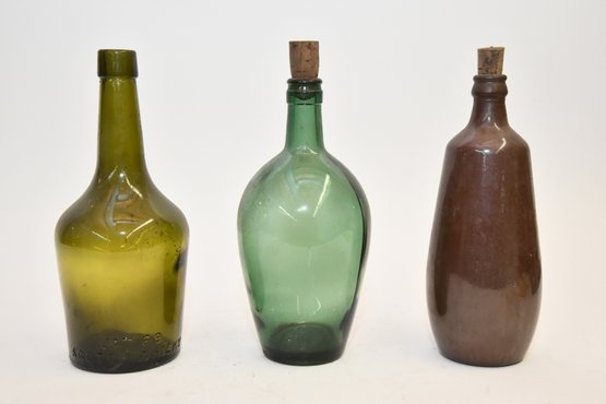 Vintage Bottle Trio