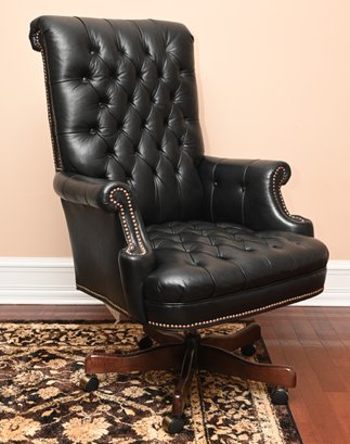 Old Hickory Tannery Leather Nailhead Dust Chair