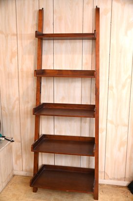 Leaning Wooden Bookcase