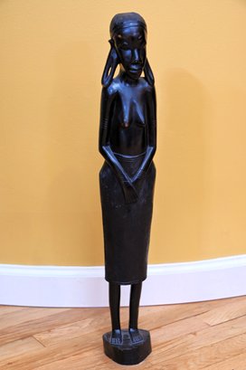 Carved Ebony Wood Fertility Statue