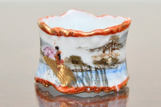 Japanese Themed Porcelain Napkin Ring