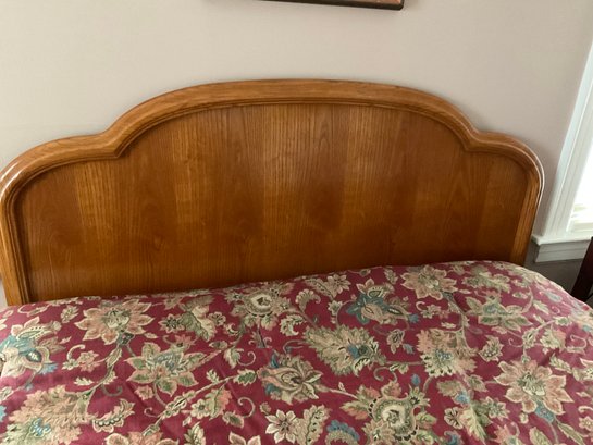 Queen Bed With Headboard, Mattress And Box Spring