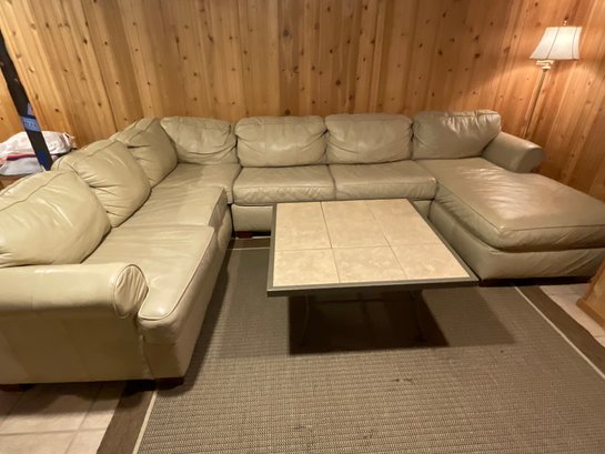 Leather Sectional Couch With Chaise And Sleeper
