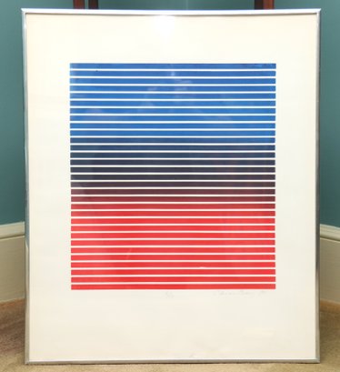 Clevon Pran - Mid Century 'Lines' Lithograph