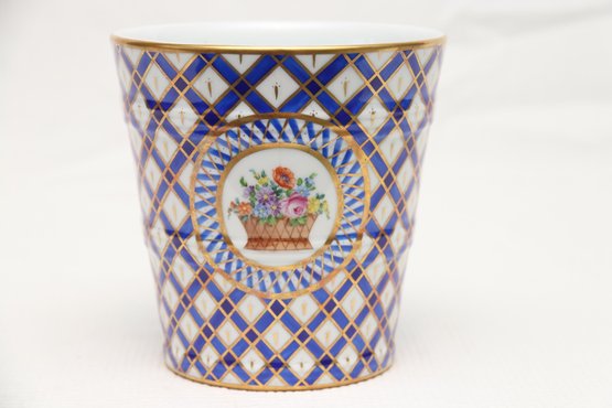 Dresden Blue And White Porcelain Vase