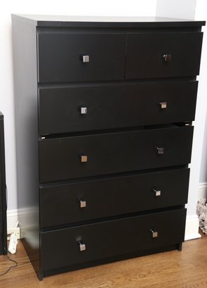 High Boy Dresser With Square Knobs