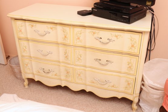 French Provincial Hand Painted Chest Of Drawers