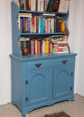 Hand Painted Hutch Cabinet