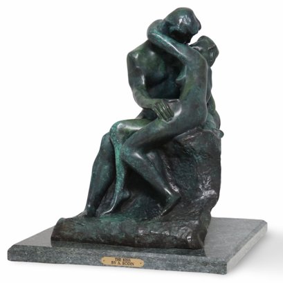 'The Kiss' By Auguste Rodin Bronze Sculpture