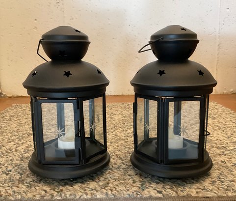 Pair Of Ikea Lanterns