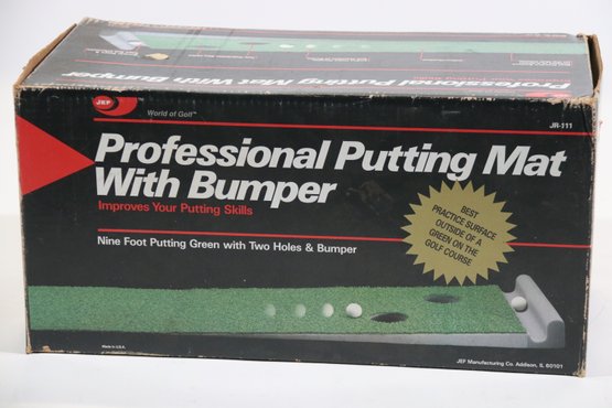 Professional Putting Mat With Bumper JR111